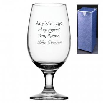 Custom Engraved 12.5oz Maldive Cider Beer Glass