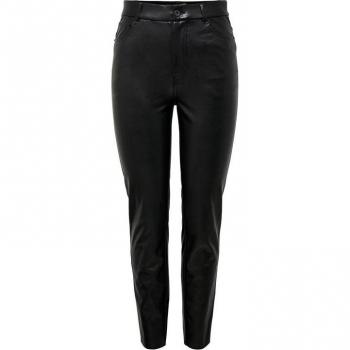Pantaloni da donna Only Emily in imitation cuir neri