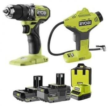 Ryobi ProPack 18V: Trapano a Percussione Brushless + Compressore in un Kit