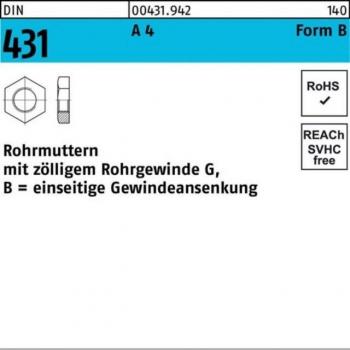Reyher Sechskantmuttern 3/4 Edelstahl A4