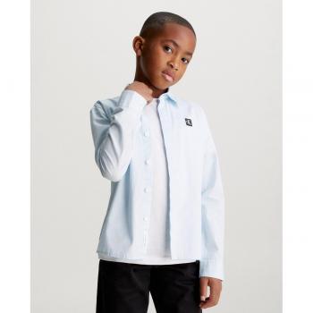 Camisa regular fit para niño Calvin Klein azul