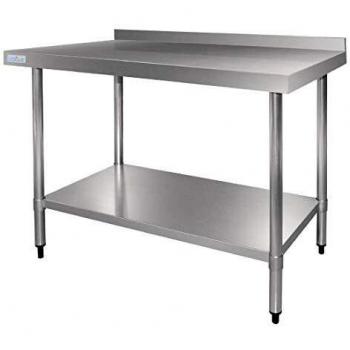 Vogue 600mm Stainless Steel Work Table with Upstand (GJ505)