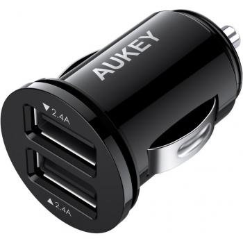 Caricatore Auto AUKEY 4.8A DuoUSB 24W