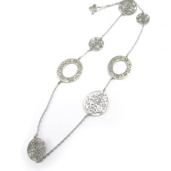 K6010 Altesse Silver-Plated Flora Statement Chain