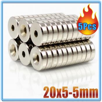 N35 Neodymium Magnets 20mm x 3mm with Hole