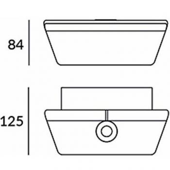 LED C4 BIANCO APPLIQUE LED INDOOR