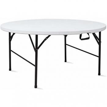 Tavolo tondo pieghevole per 10 persone