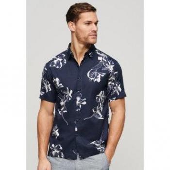 Superdry Hawaïenne Hemd Blau L