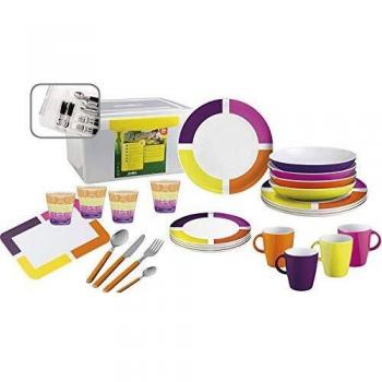 ALL INCLUSIVE Camping Teller Set 36 Stück Melamin