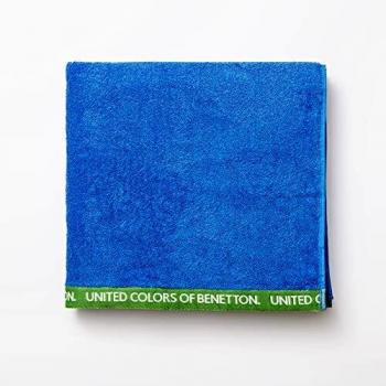 Telo mare Benetton (90 x 160 cm, 380 g/m², 100% cotone, velour, blu)