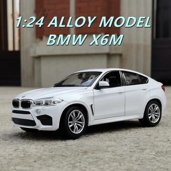 Coche de Metal BMW X6 X6M 1/24 Blanco