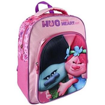 Mochila Acolchada de Trolls en Color Rosa