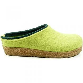 HAFLINGER Unisex-Erwachsene Kris Grizzly Pantoffeln, Grün (Canary 98), 40 EU