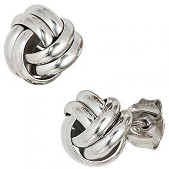 JOBO Ohrstecker 925 Sterling Silber rhodiniert