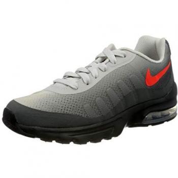 Nike Air Max Invigor Print BG – Gris Ébène & Rouge Vif