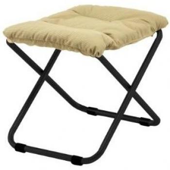 Taburete Multifuncional Plegable Soft en Hierro Antracita con Tapa Olefine y Acolchado