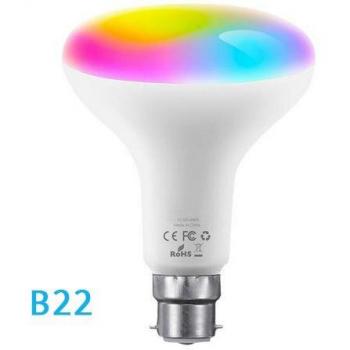 10W Smart LED Bulb RGB with WiFi Control, E27/E26/B22, Works with Smart Life and Tuya