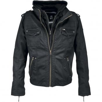 Brandit Black Rock Kunstlederjacke