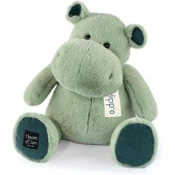 Les Hippos Peluche Vert Amande 40 Cm De Histoire D'ours