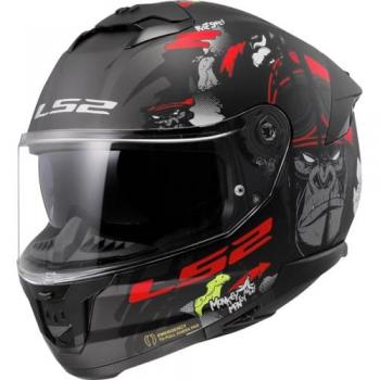 LS2 Motorradhelm FF808 Stream II Angry Monkey Helm