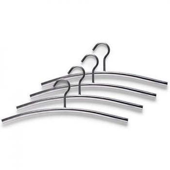 Zeller Edelstahl Kleiderbügel, 4er Set, 43,5 x 15 cm