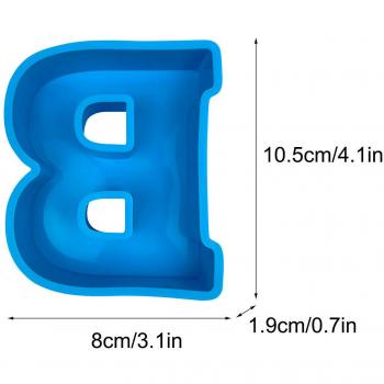 Aluminium moule lettre de l’alphabet 3D B