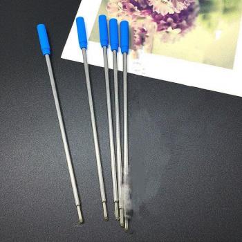5pcs/lot Metal Ballpoint Pen Refill Black Blue Ink 11.6cm
