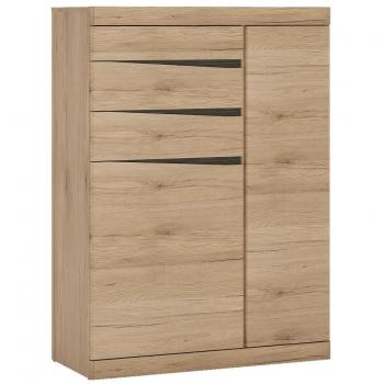 Kensington Medium Oak 2 Door 3 Drawer Cabinet