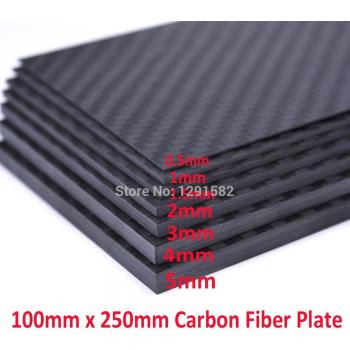 Matt Surface Carbon Fiber Plate 100mm x 250mm 3K