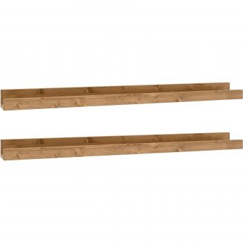 Élégance Bois Décowood 2 Étages – Marron 100x7x7cm