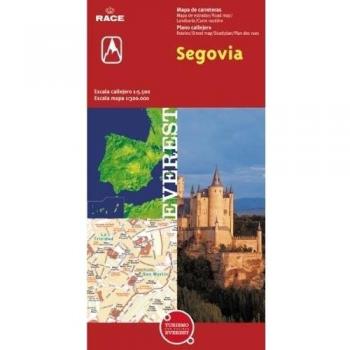 Segovia. Plano callejero y mapa de carreteras.