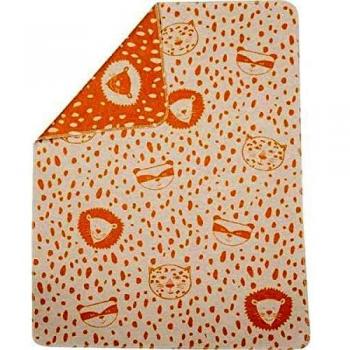 David Fussenegger Gold‑Leo Decke für Babys – Waschbär & Löwe 70/90 cm