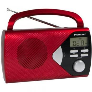 Metronic 477201 Radio Portable AM/FM Rouge