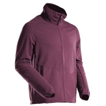 Microfleecejacke Gr. XL in bordeaux mit Reißverschluss