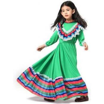 Robe Traditionnelle Méxique pour Filles « Fiesta des Rêves »