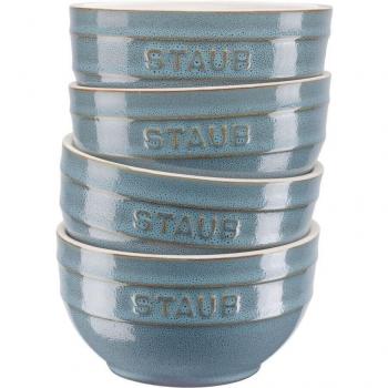 Staub 4-teiliges Schüsselset, Ø 12 cm, Türkis