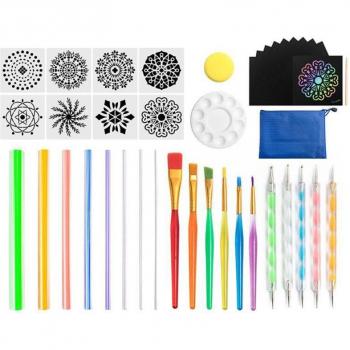 Ensemble Peinture Mandala 40