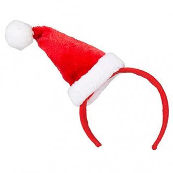 Festlicher Weihnachts-Haarreif mit Hut