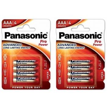 AAA LR03 Micro 8 Alkaline Batterien AM4 MN2400 Size S 1,5V Panasonic ProPower