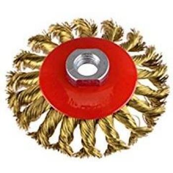 Brosse en acier torsadé conique M14