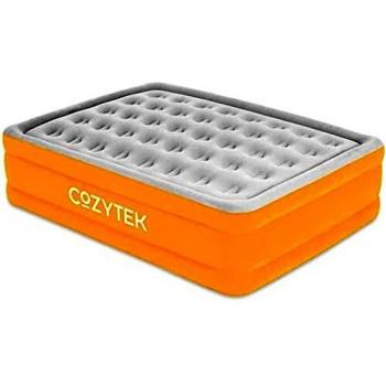 Cozytek Deluxe Inflatable Mattress Double Blow up Air Bed with Built in Pump 191 x 137 x 46 cm, Storage Bag Included