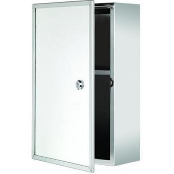 Croydex Trent Lockable Medicine Cabinet Stainless Steel