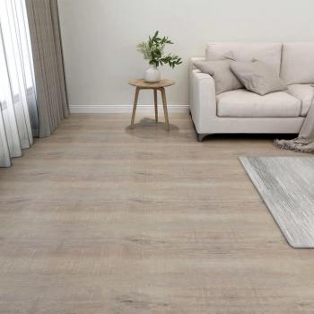 Revêtements de sol autoadhésifs 20 planches PVC 1,86 m² Taupe