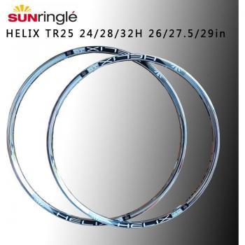 Llanta de Bicicleta Sunringle Helix TR25, Rueda de Vacío Plateada