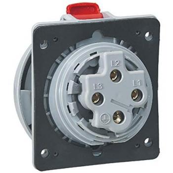 Toma Integrada 4P 400 V 32 A P17 Rojo IP67