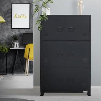 Sistemi di Archiviazione Ufficio Acciaio ML-Design 75x40x120,5 cm Antracite