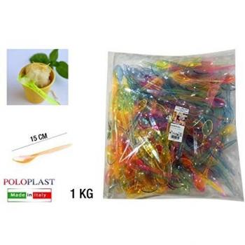 CUCCHIAINO MULTICOLOR CM 15 CONF. DA 1 KG