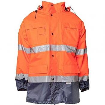 2-farbiger Planam Parka 2056, Größe L, Warnschutz für Herren