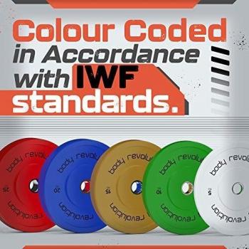 Body Revolution 2 Colour Olympic Bumper Weight Plates