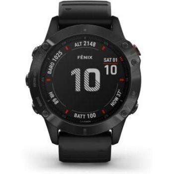Garmin fenix 6X Pro Multisport GPS Watch, Black w/Black Band